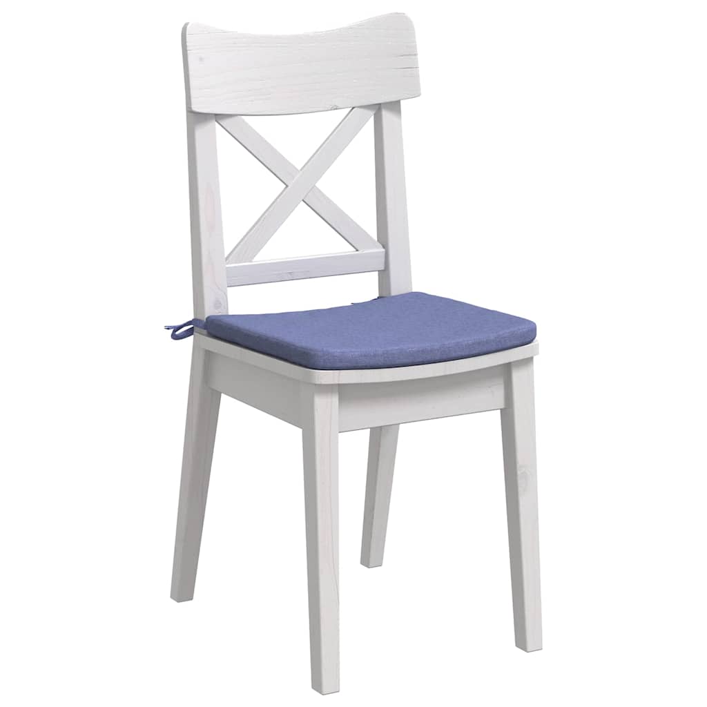 Seat cushions 4 pcs Denim blue 40 x 40 x 3 cm