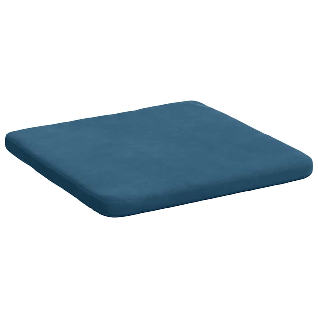 Sėdynių pagalvėlės 4 pcs Mėlyna 40 x 40 x 3 cm Aksomas