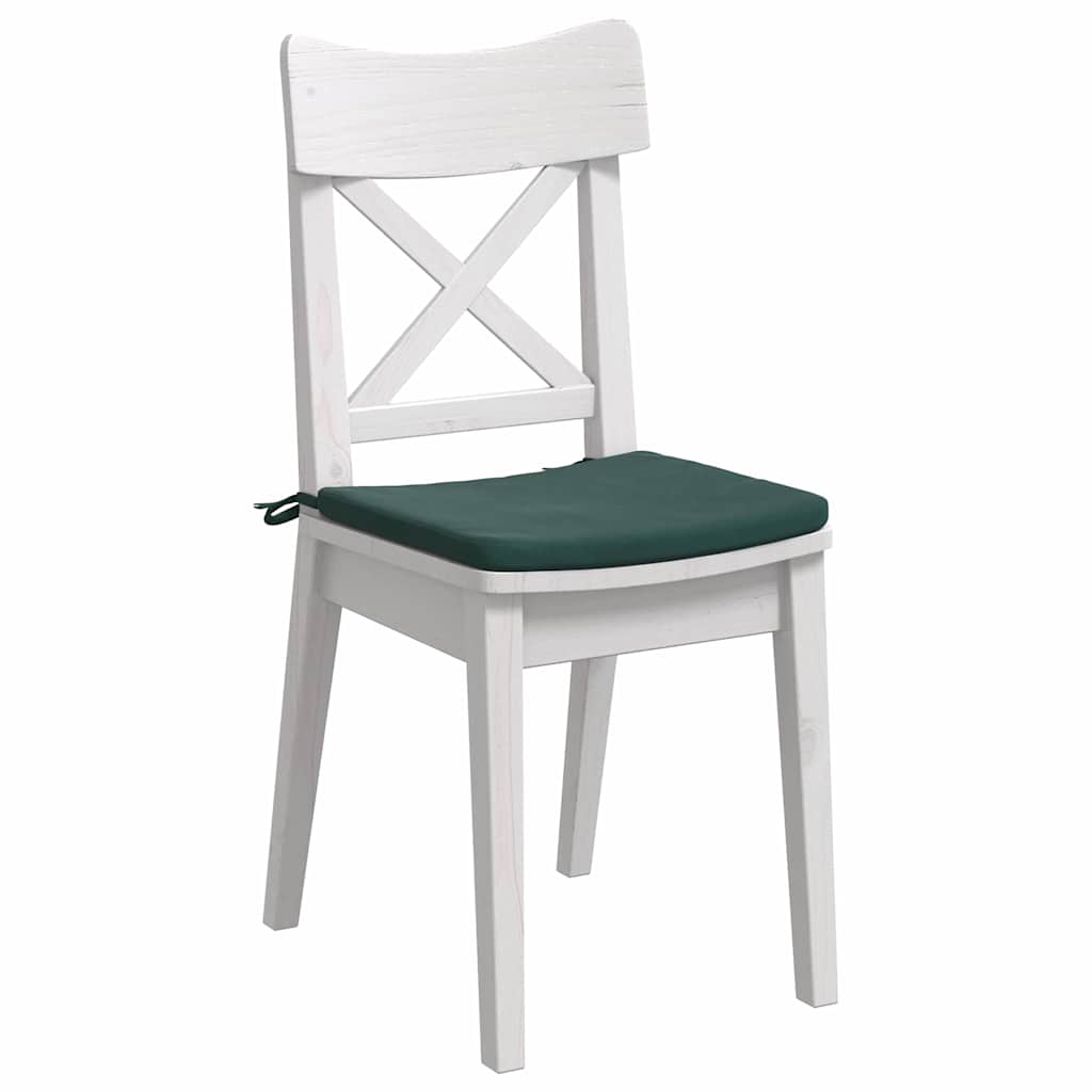 Sėdynių pagalvėlės 4 pcs Tamsiai žalia 40 x 40 x 3 cm Aksomas