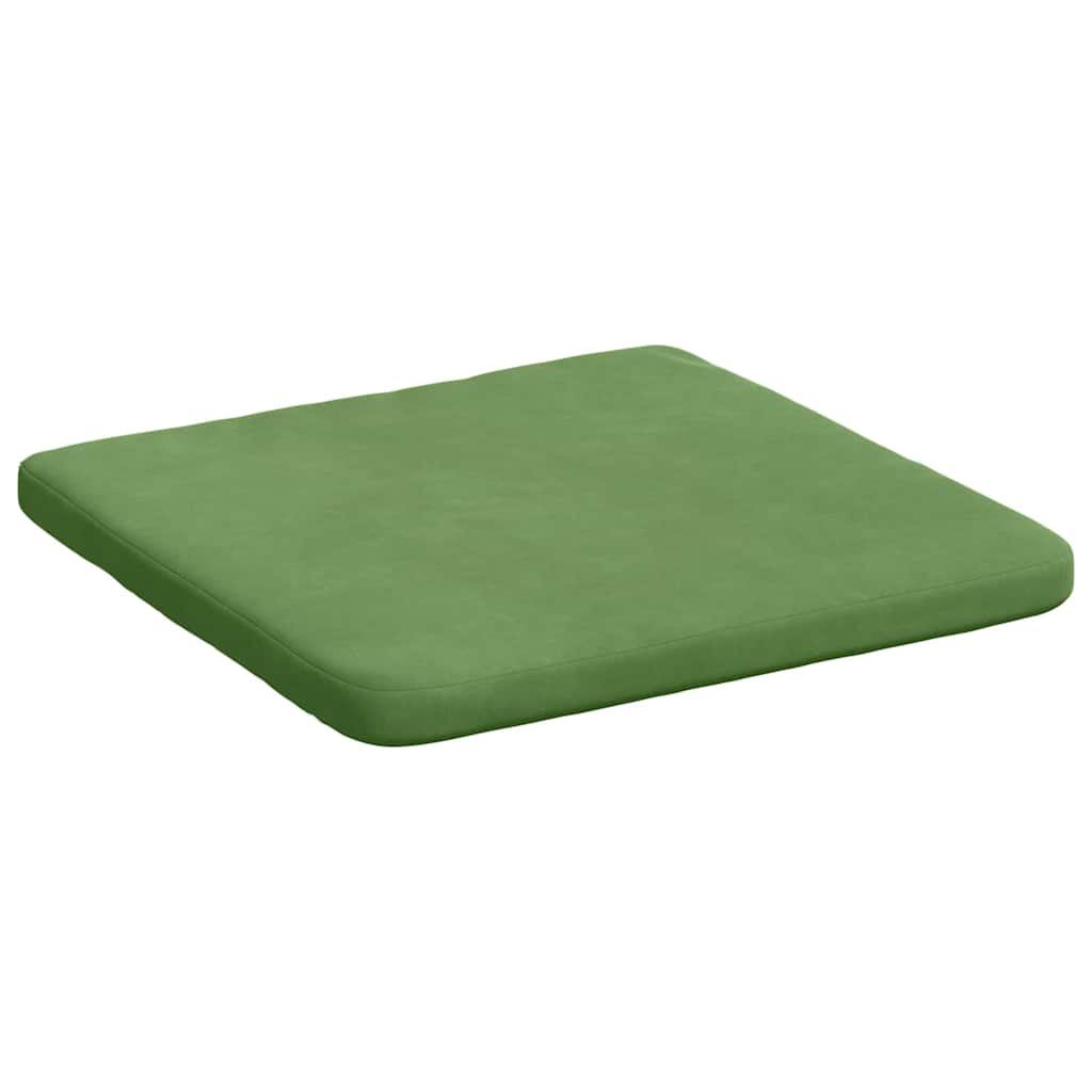 Sėdynių pagalvėlės 4 pcs Šviesiai žalia 40 x 40 x 3 cm Aksomas