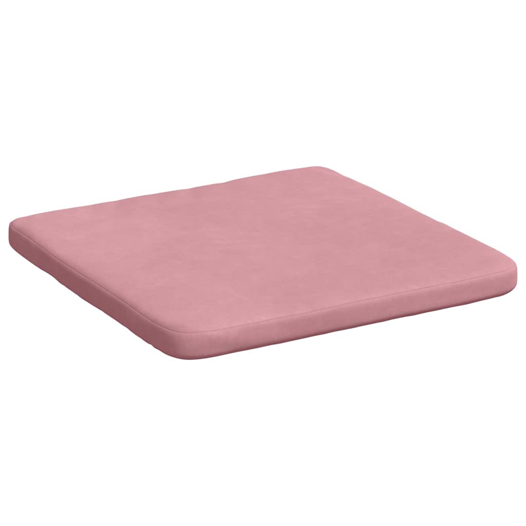 Sėdynių pagalvėlės 4 pcs Rožinė 40 x 40 x 3 cm Aksomas
