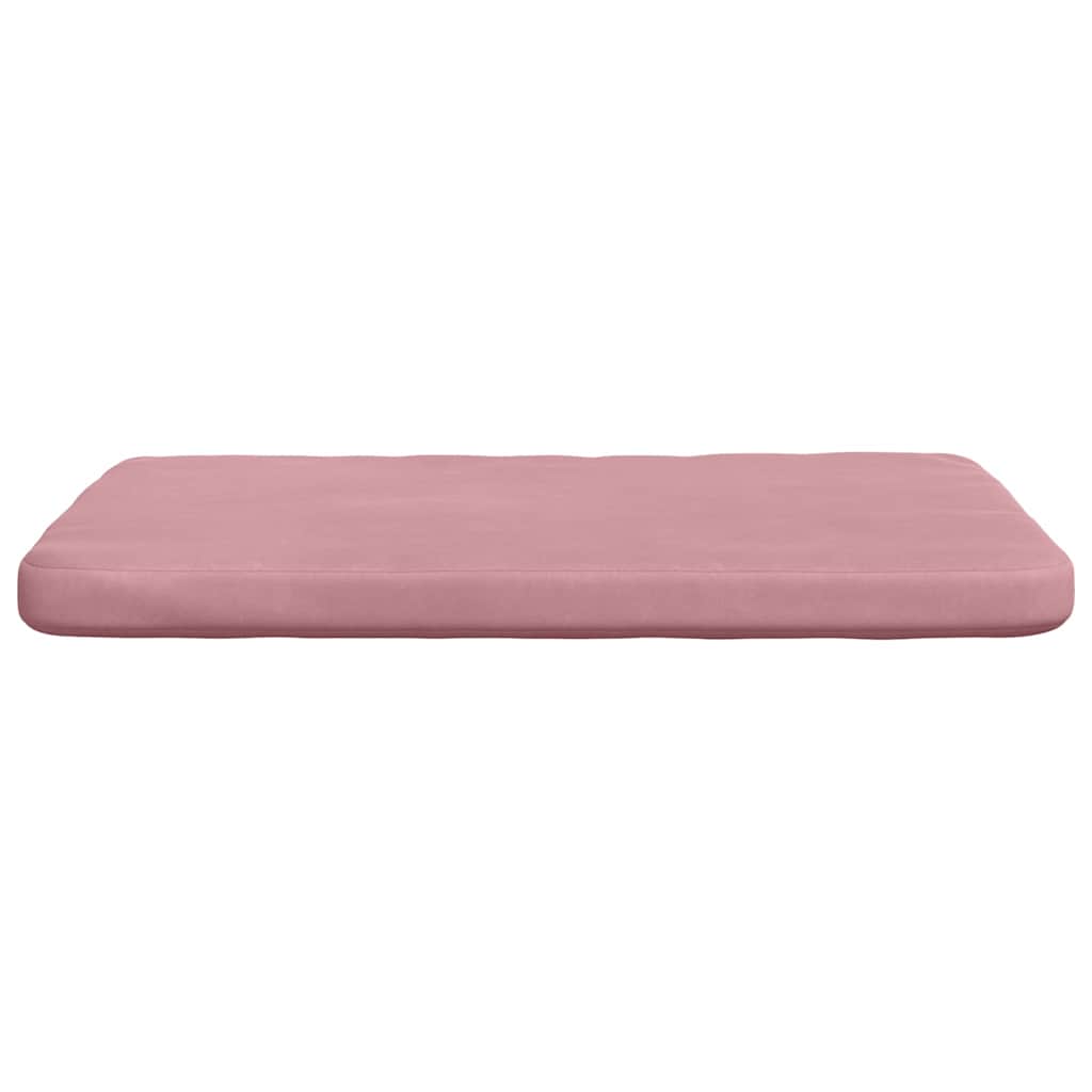 Sėdynių pagalvėlės 4 pcs Rožinė 40 x 40 x 3 cm Aksomas