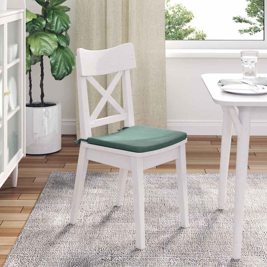 Sėdynių pagalvėlės 4 pcs Jūrinė žalia 40 x 40 x 3 cm Aksomas
