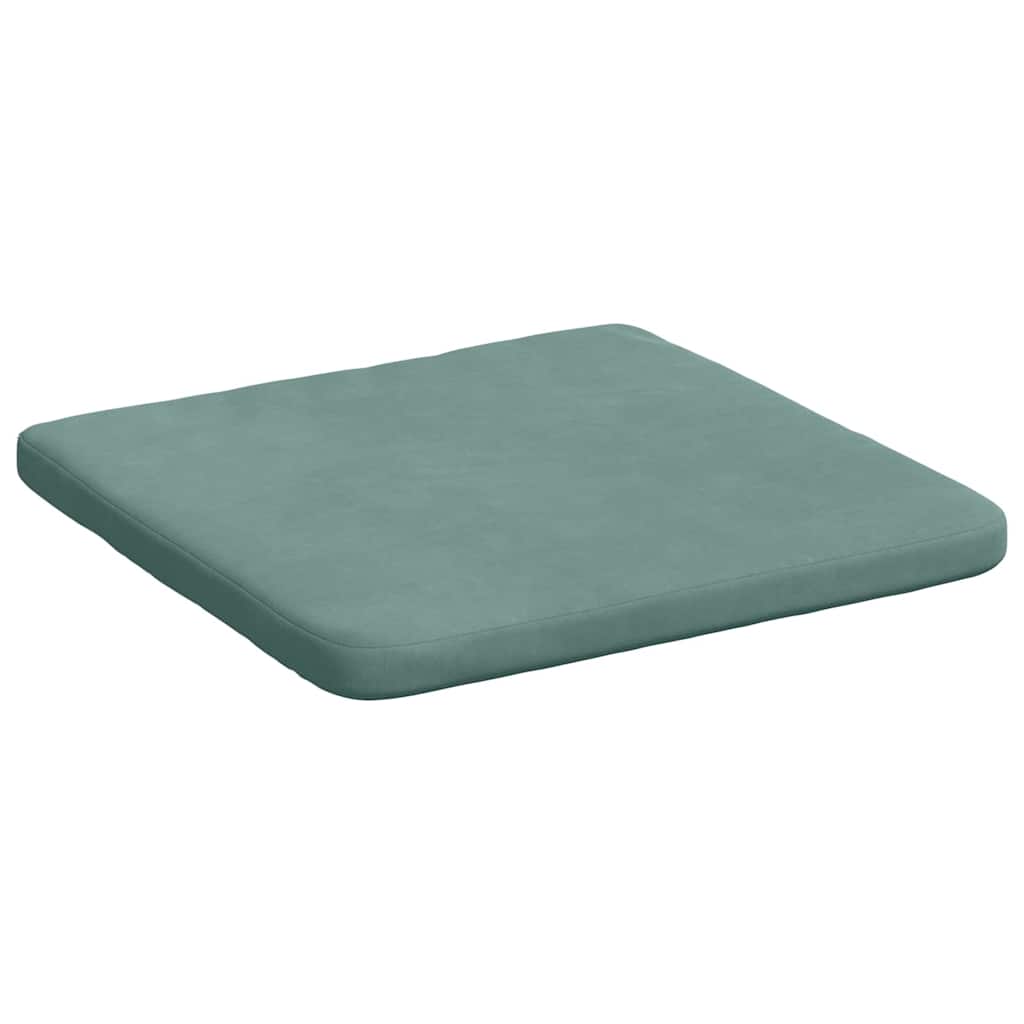 Sėdynių pagalvėlės 4 pcs Jūrinė žalia 40 x 40 x 3 cm Aksomas