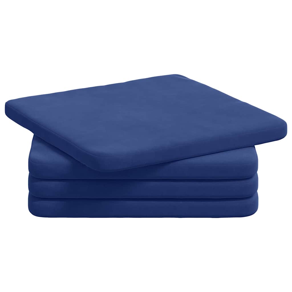 Sėdynių pagalvėlės 4 pcs Policijos mėlyna 40 x 40 x 3 cm