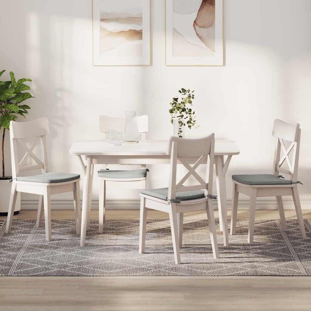 Sėdynių pagalvėlės 4 pcs Šviesiai pilka 40 x 40 x 3 cm