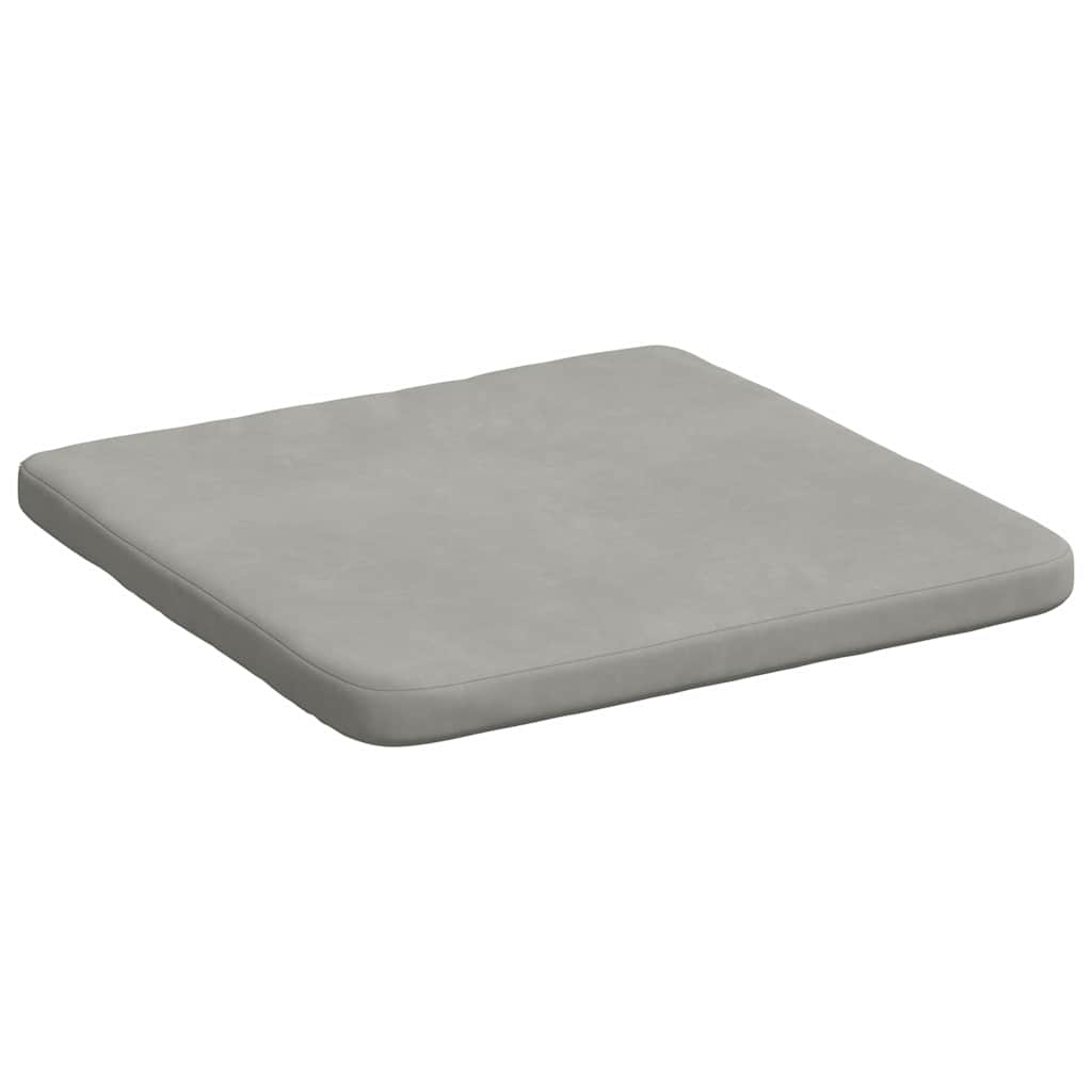 Sėdynių pagalvėlės 4 pcs Šviesiai pilka 40 x 40 x 3 cm