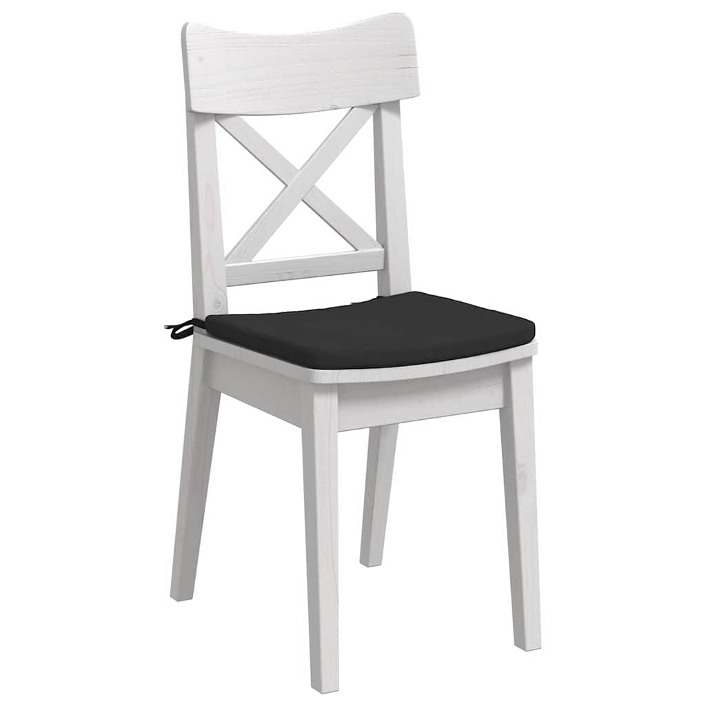Sėdynių pagalvėlės 4 pcs Juoda 40 x 40 x 3 cm