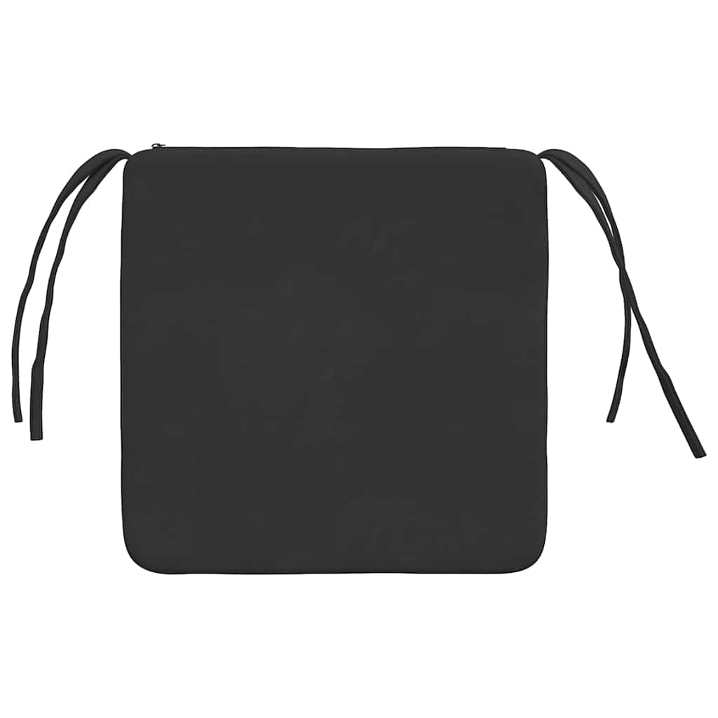 Sėdynių pagalvėlės 4 pcs Juoda 40 x 40 x 3 cm