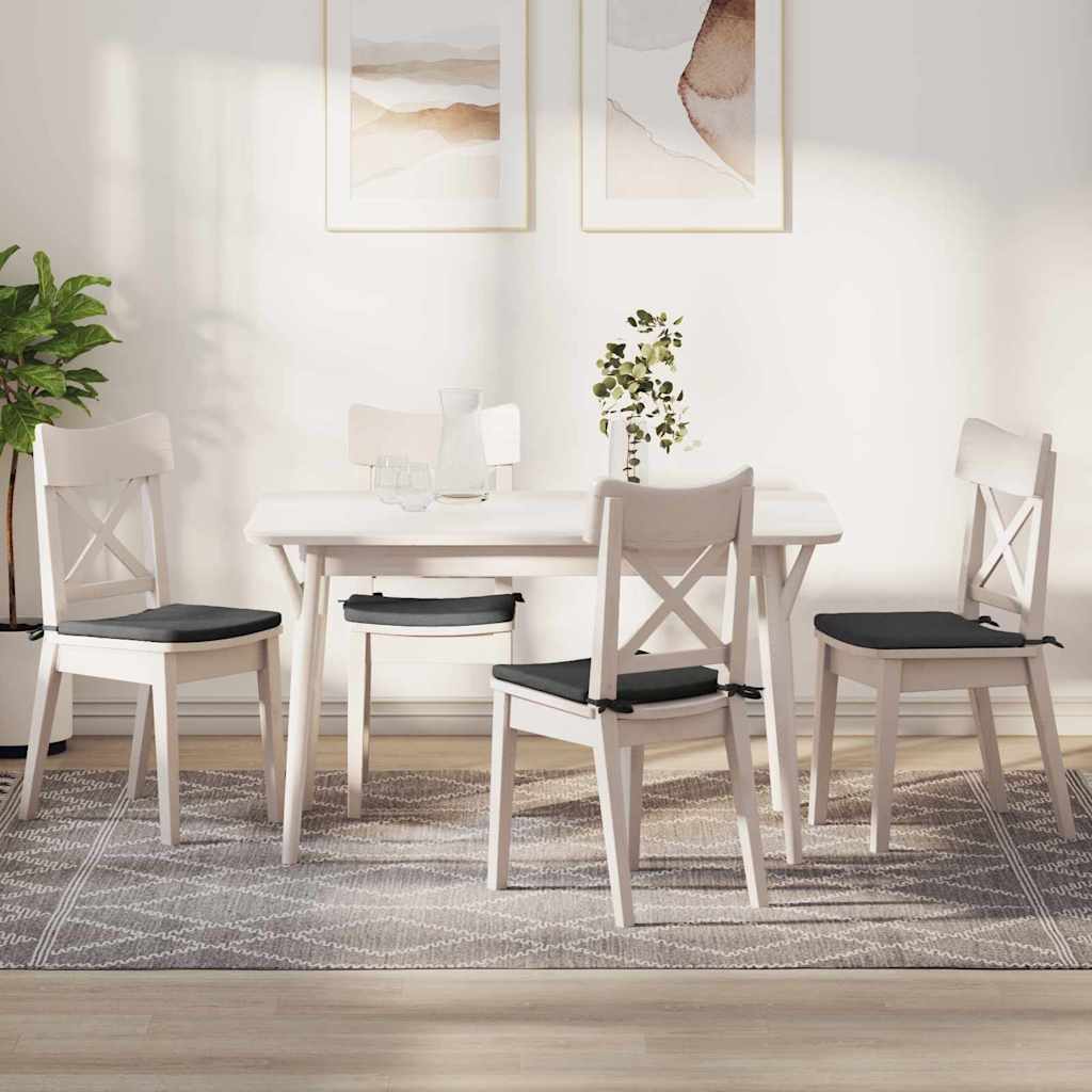 Sėdynių pagalvėlės 4 pcs Tamsiai pilka 40 x 40 x 3 cm
