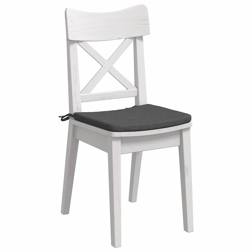 Sėdynių pagalvėlės 4 pcs Tamsiai pilka 40 x 40 x 3 cm