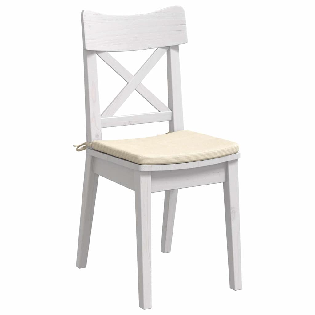 Sėdynių pagalvėlės 4 pcs Kreminė 40 x 40 x 3 cm