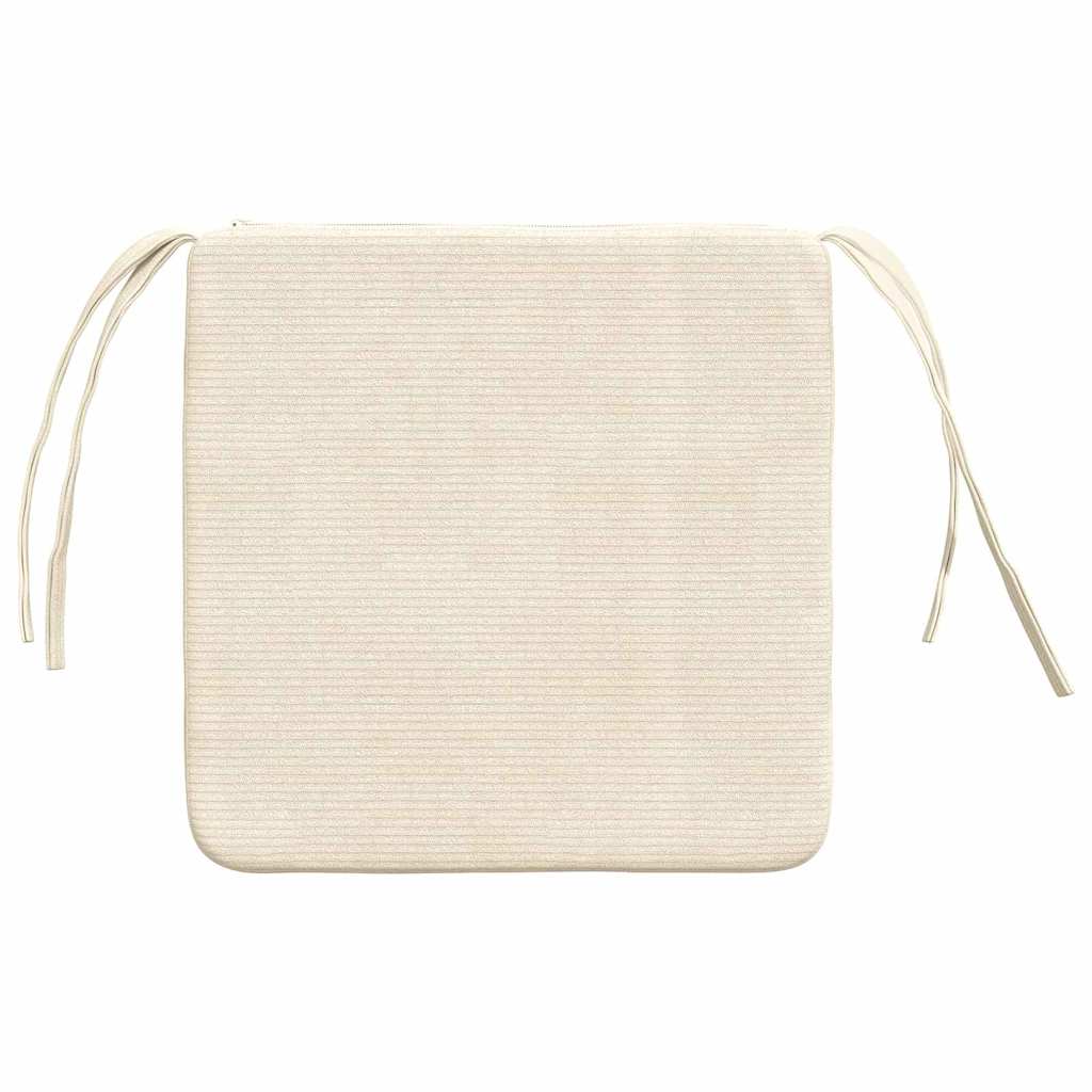 Sėdynių pagalvėlės 4 pcs Kreminė 40 x 40 x 3 cm