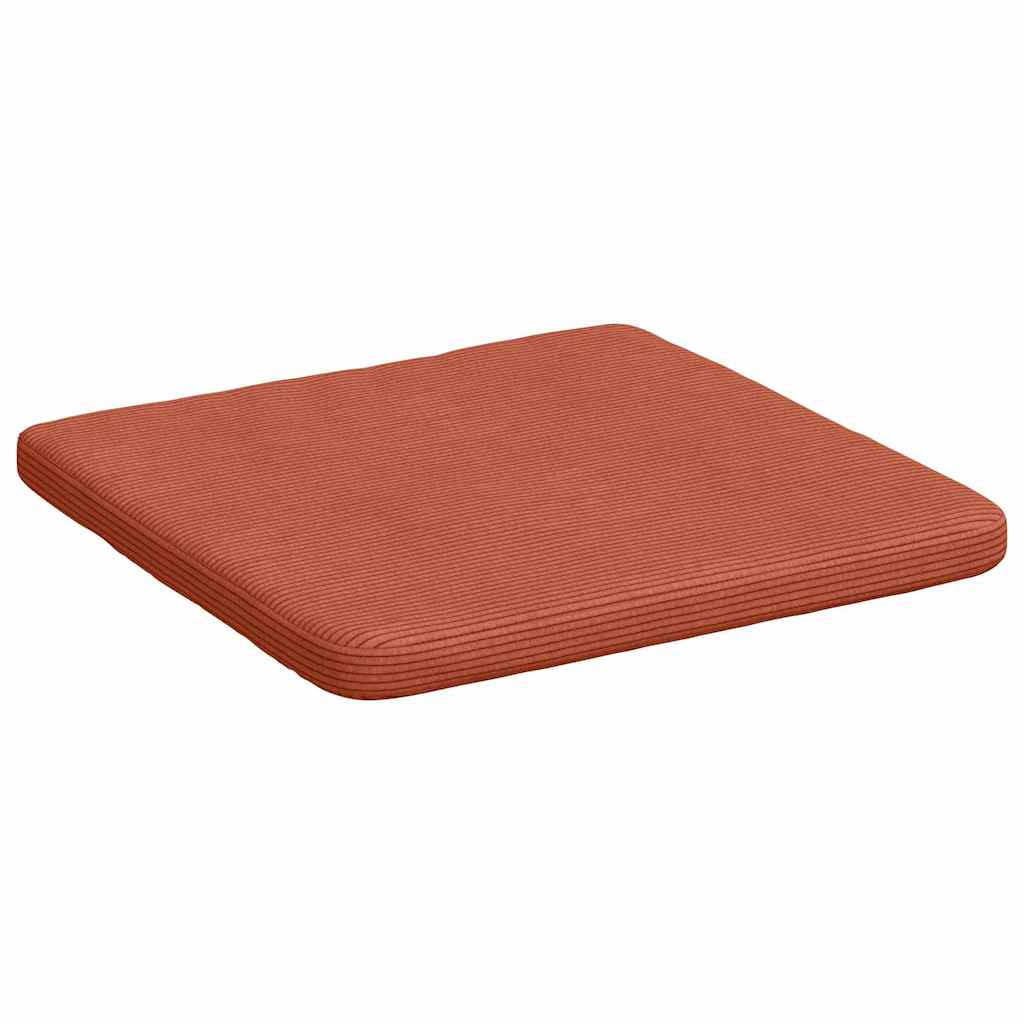 Sėdynių pagalvėlės 4 pcs Raudona oranžinė 40 x 40 x 3 cm