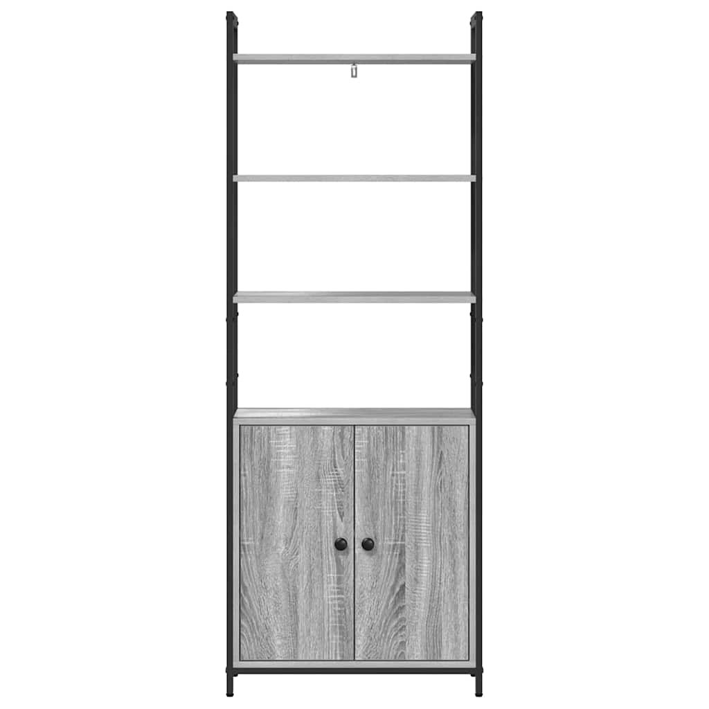Grāmatu plaukts Pelēks Sonoma 60 x 24 x 161 cm Konstruētā koksne