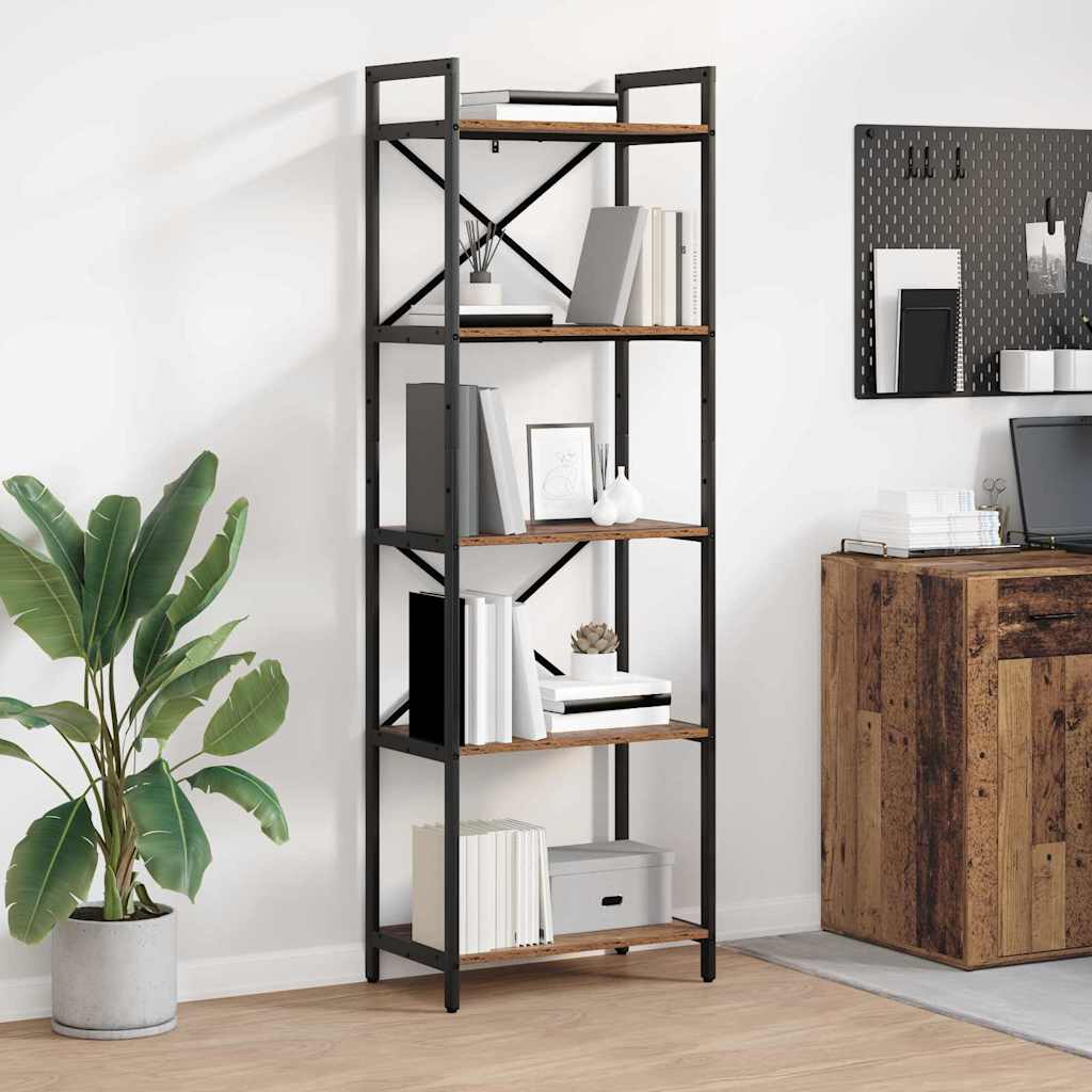 Bookshelf Ancient Wood 56 x 34 x 171 cm Engineered Wood