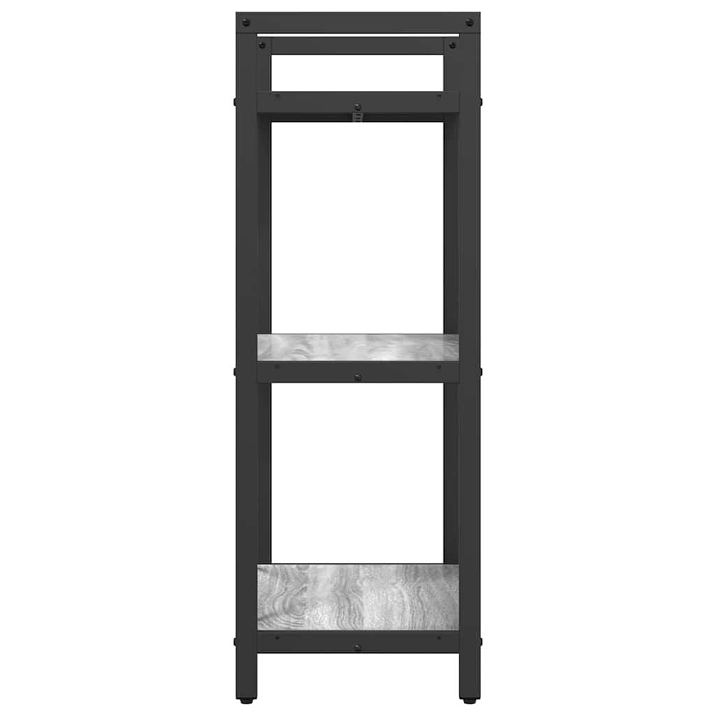 Grāmatu plaukts Pelēks Sonoma 56 x 34 x 96 cm Apstrādāta koksne