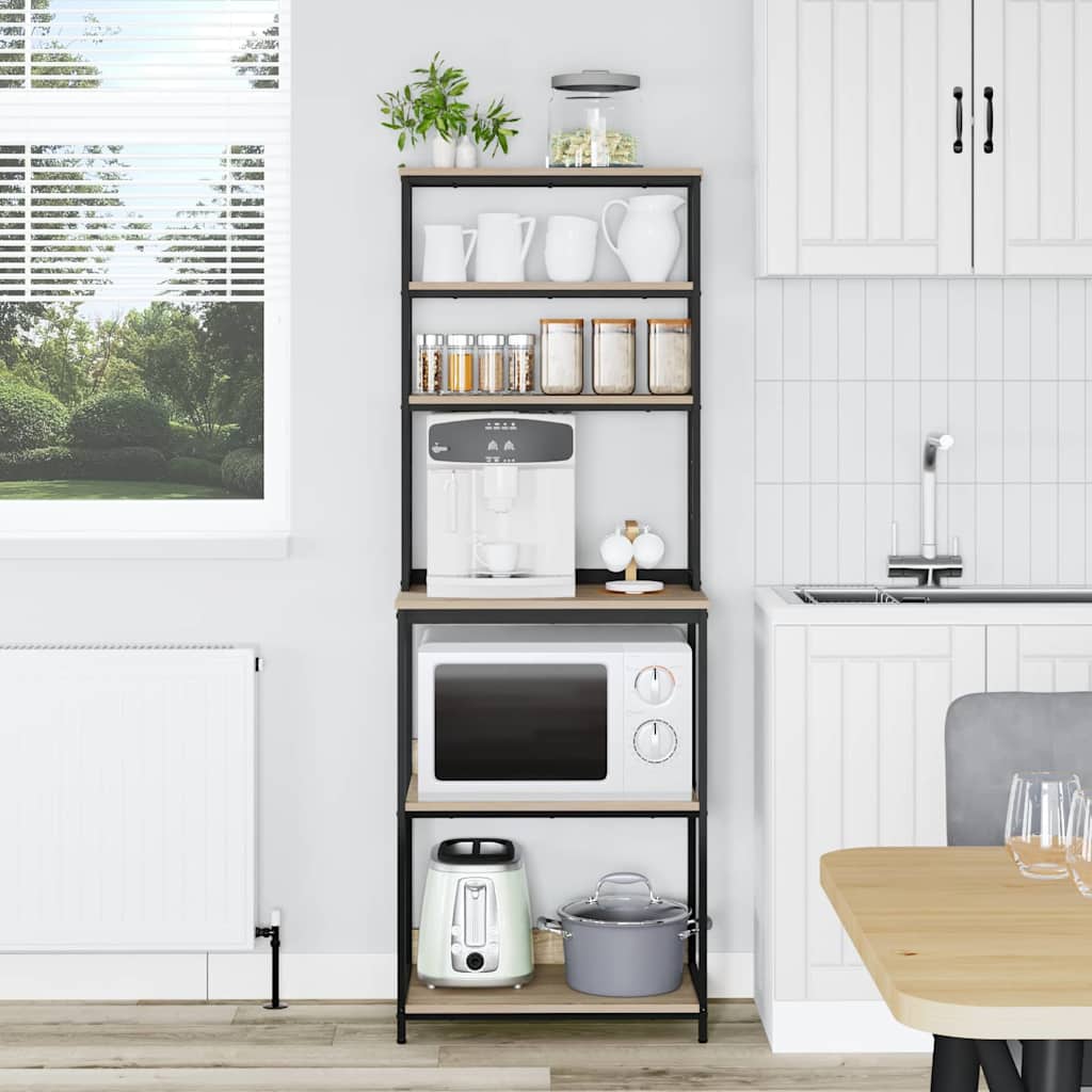 Kitchen Shelf Sonoma Oak 60 x 40 x 168 cm