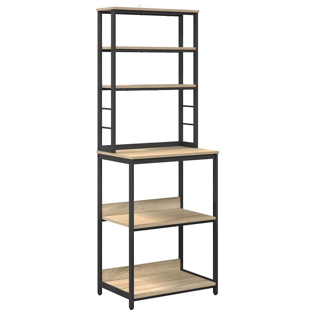 Kitchen Shelf Sonoma Oak 60 x 40 x 168 cm
