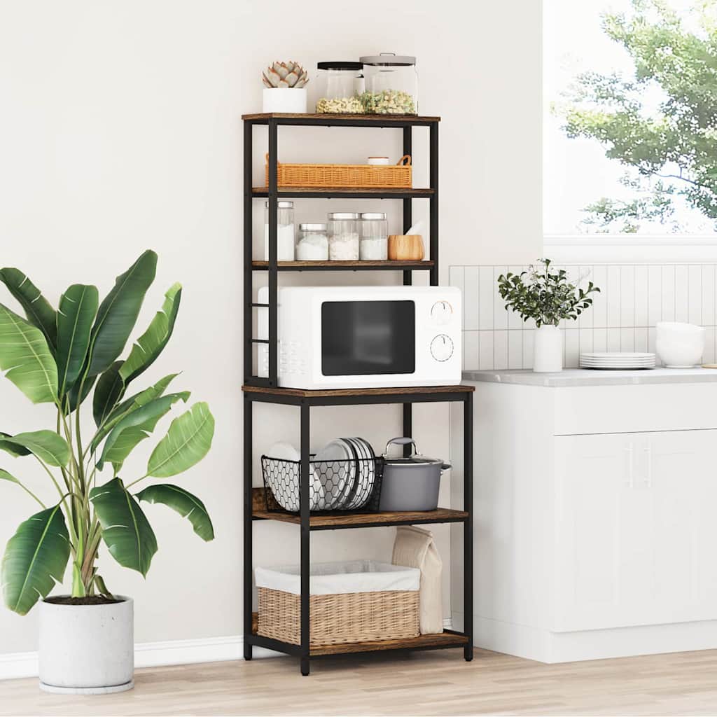 Kitchen Shelf Smoked oak 60 x 40 x 168 cm