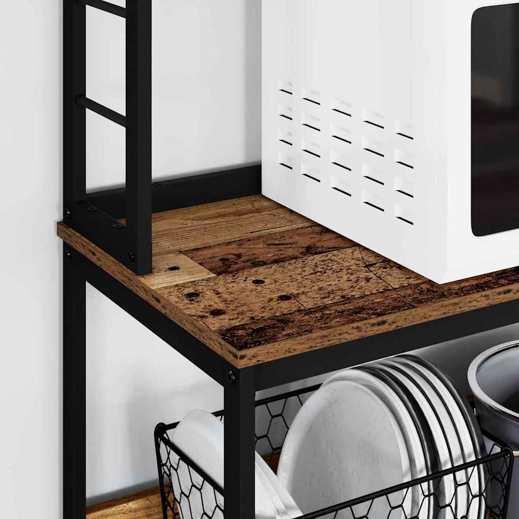 Kitchen Shelf Vintage Wood 60 x 40 x 168 cm