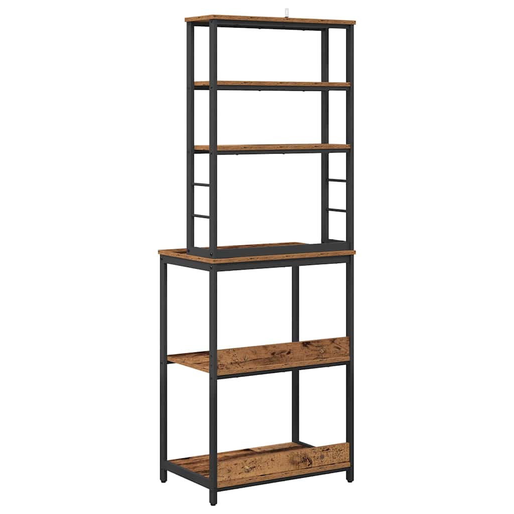 Kitchen Shelf Vintage Wood 60 x 40 x 168 cm