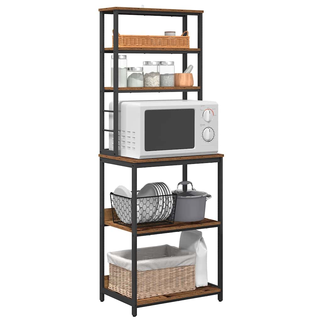 Kitchen Shelf Vintage Wood 60 x 40 x 168 cm