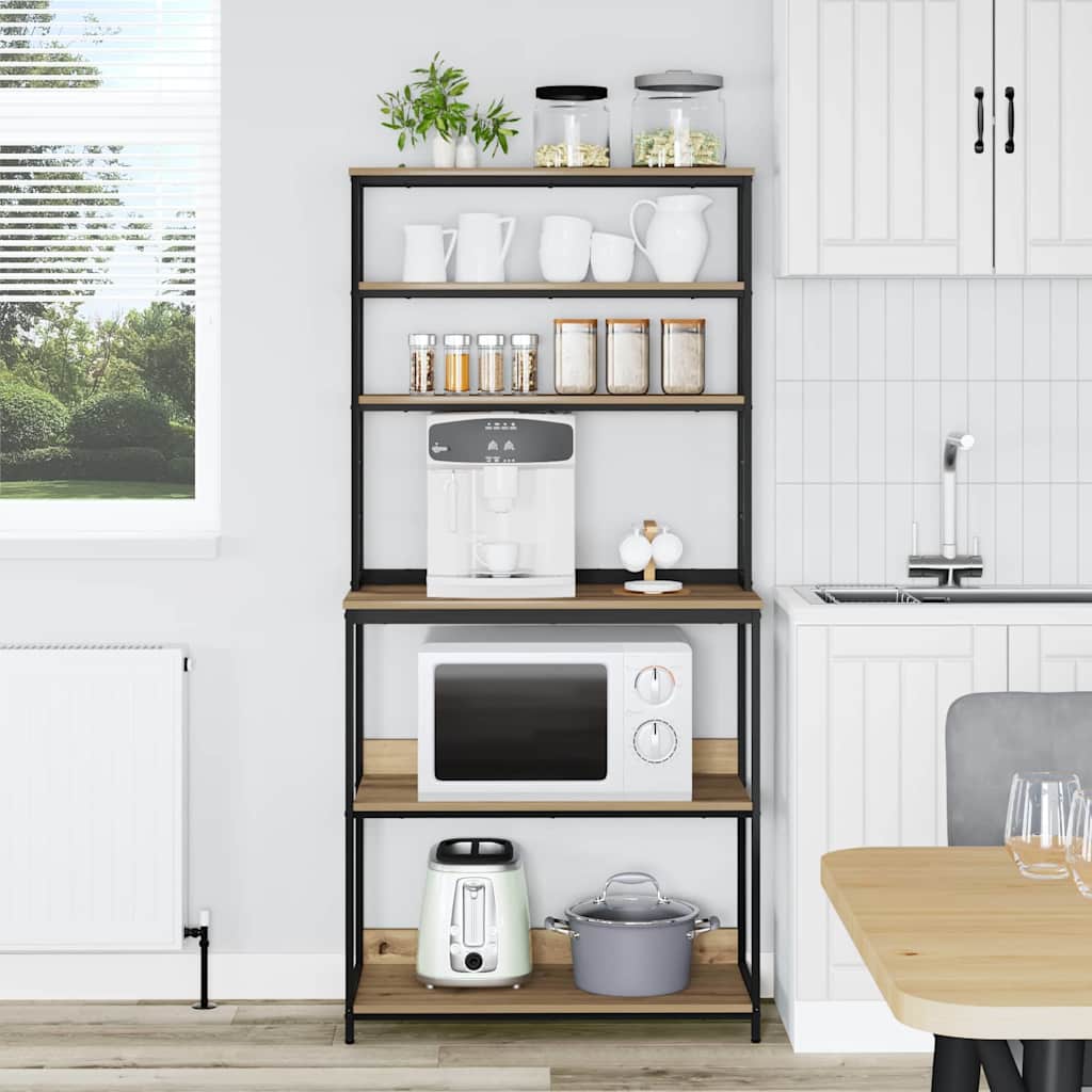 Kitchen Shelf Artisan Oak 80 x 40 x 168 cm