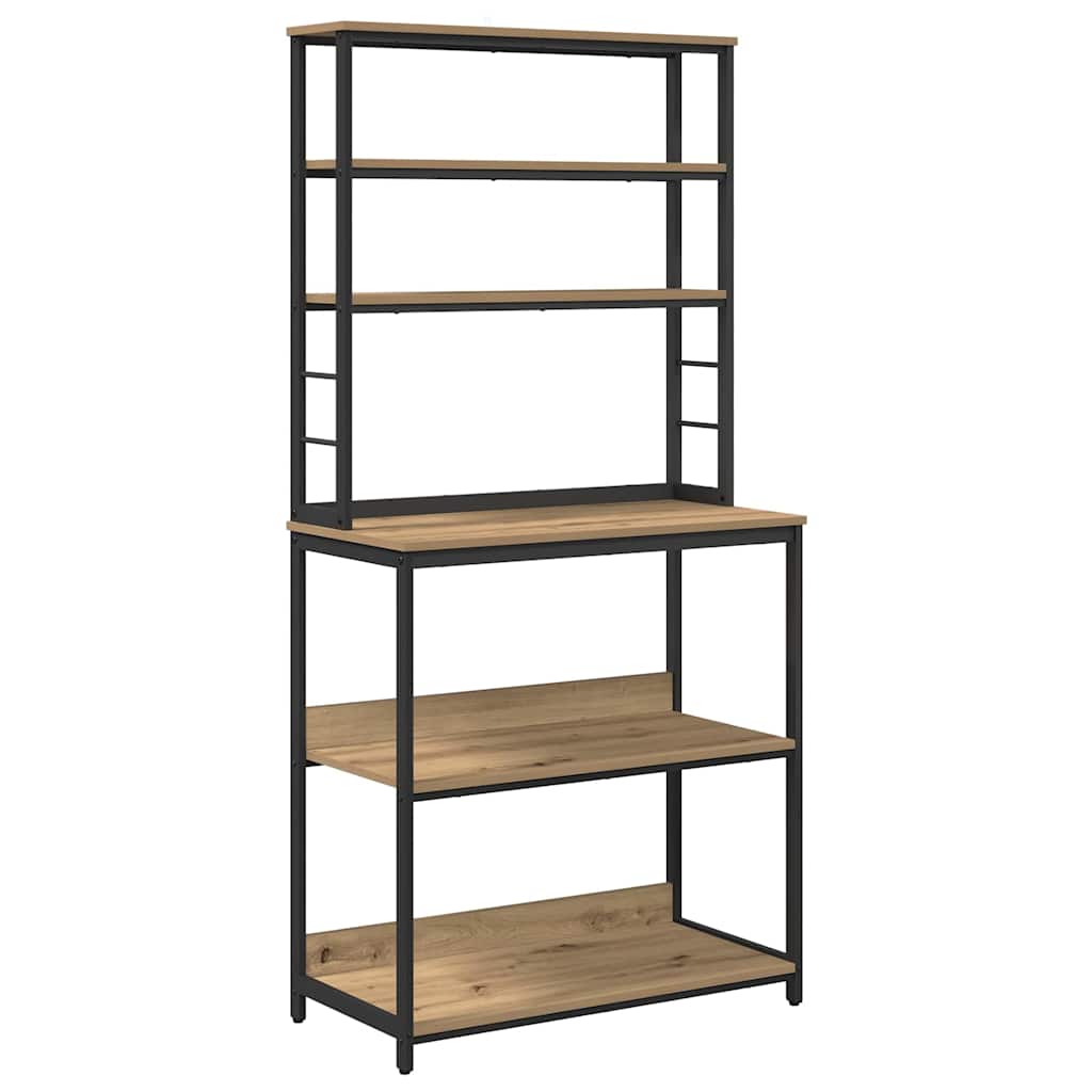 Kitchen Shelf Artisan Oak 80 x 40 x 168 cm