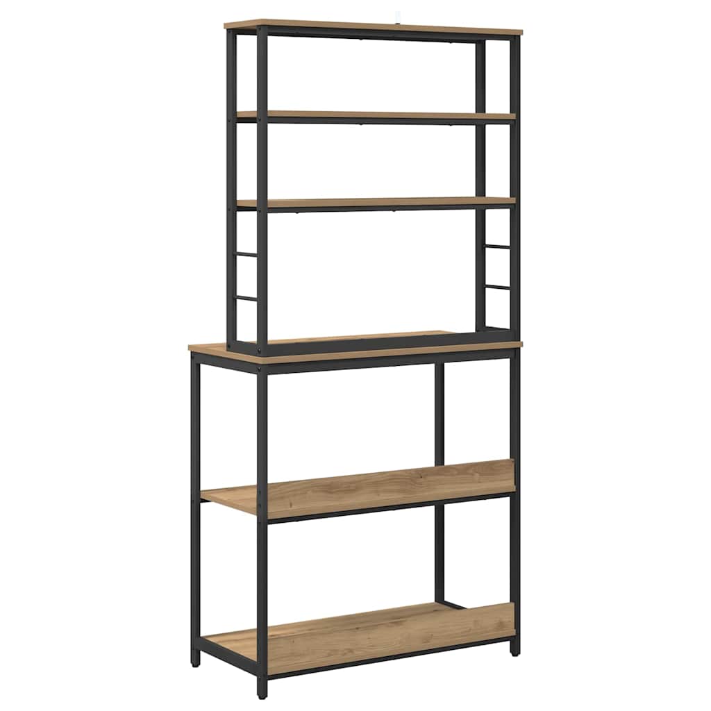Kitchen Shelf Artisan Oak 80 x 40 x 168 cm