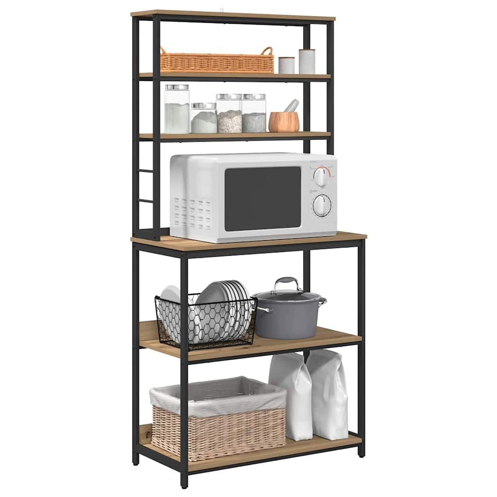 Kitchen Shelf Artisan Oak 80 x 40 x 168 cm