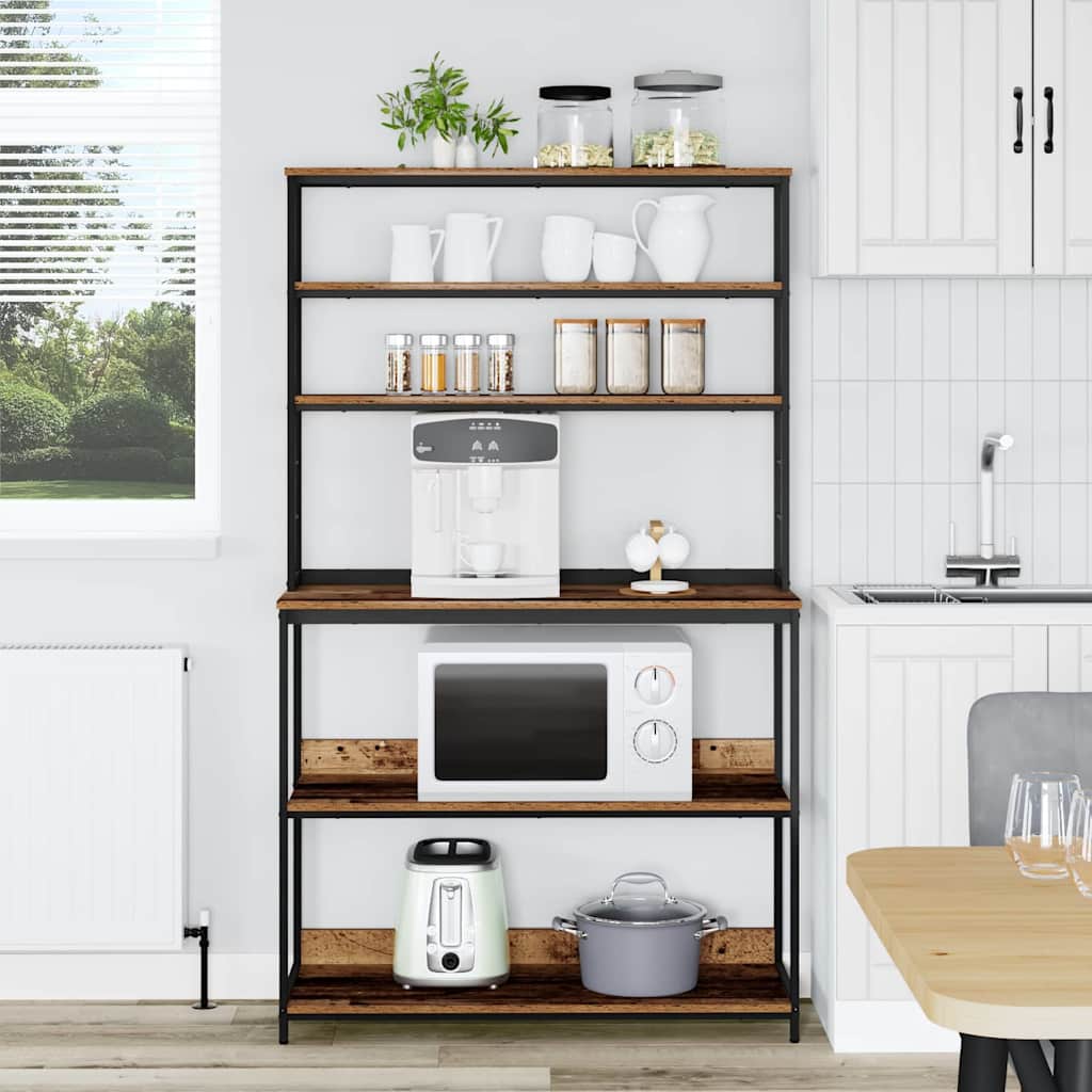 Kitchen shelf Ancient wood 100 x 40 x 168 cm