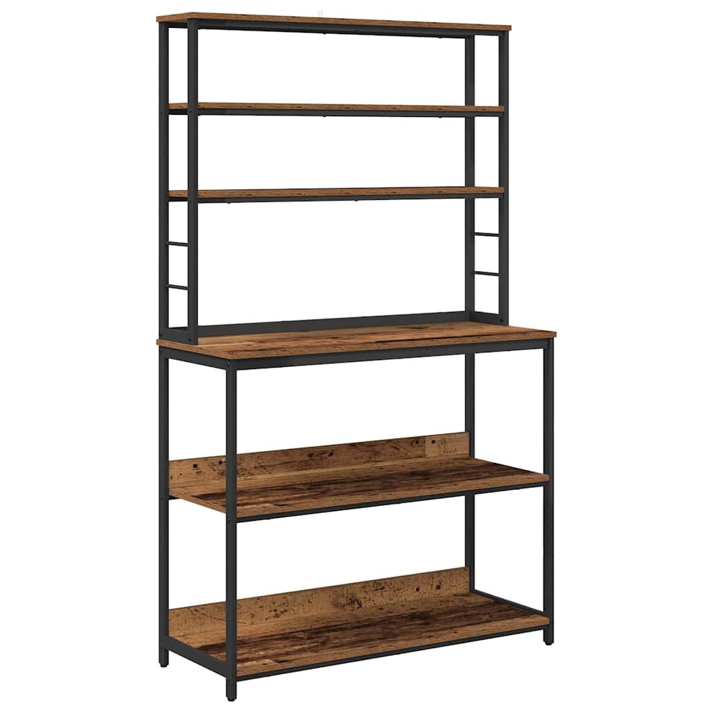 Kitchen shelf Ancient wood 100 x 40 x 168 cm