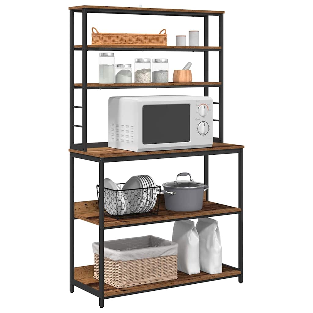 Kitchen shelf Ancient wood 100 x 40 x 168 cm