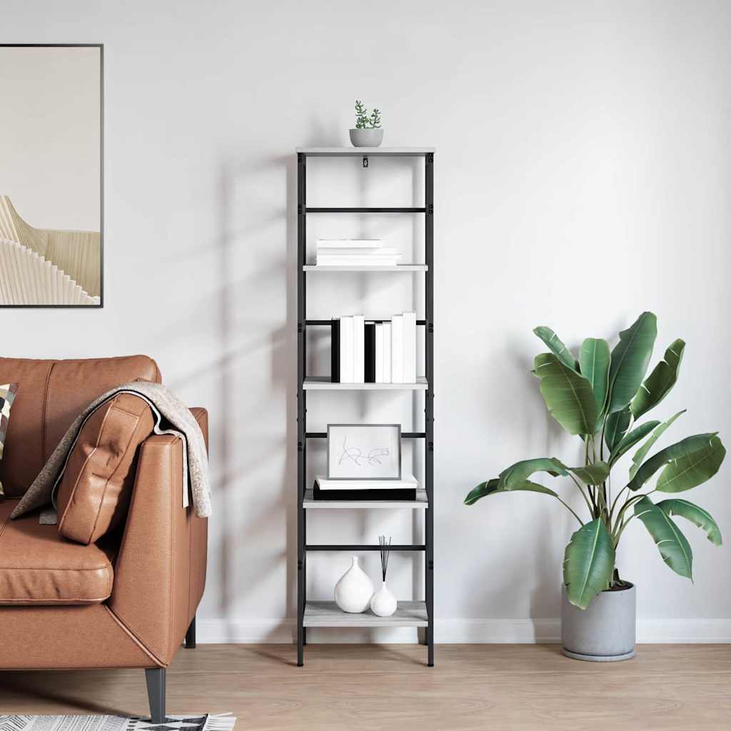 Knygų lentyna Pilkas Sonoma 40 x 29,5 x 149 cm Apdirbta mediena