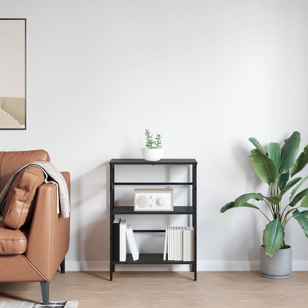 Knygų lentyna Juodas ąžuolas 60 x 29,5 x 81 cm Apdirbta mediena
