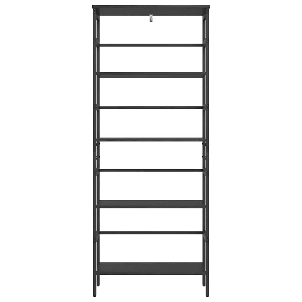 Grāmatu plaukts Melns ozols 60 x 29,5 x 149 cm