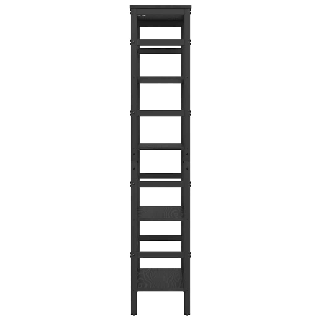 Grāmatu plaukts Melns ozols 60 x 29,5 x 149 cm