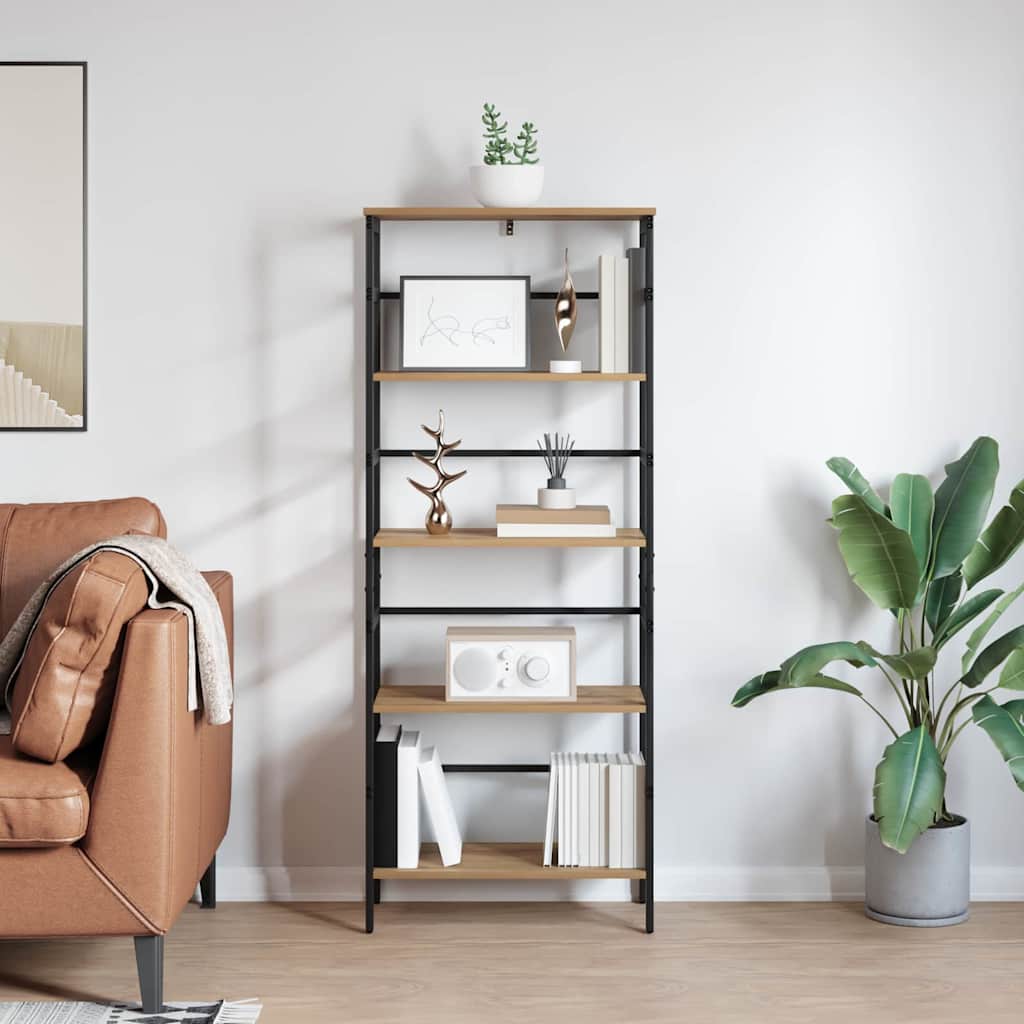 Bookcase Artisan Oak 60 x 29.5 x 149 cm