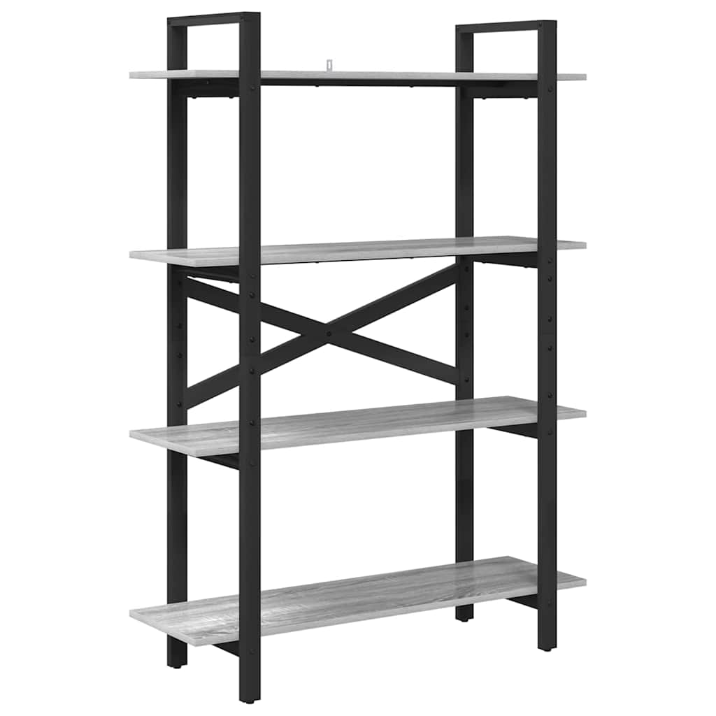 Grāmatu plaukts Pelēks Sonoma 100 x 33,5 x 140 cm