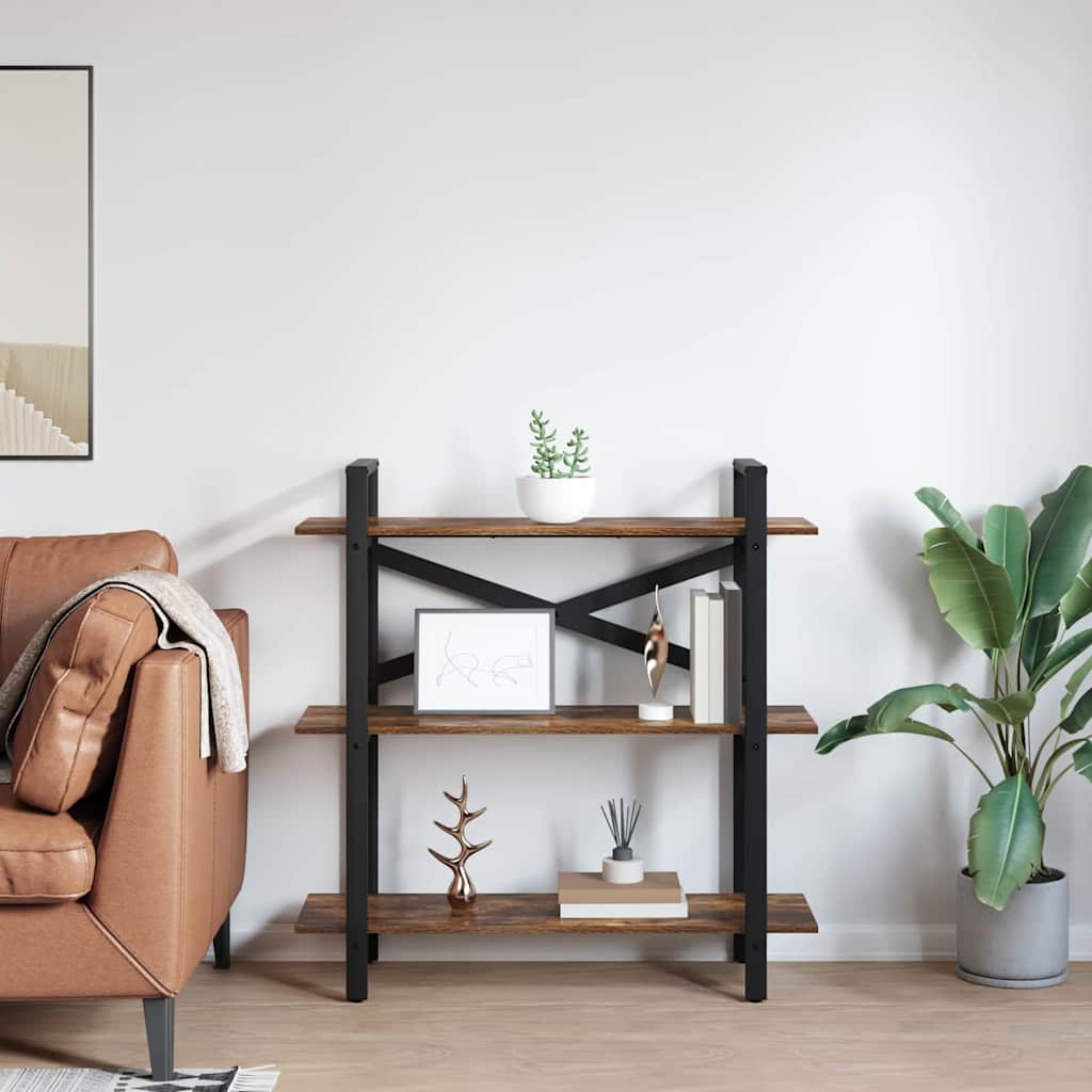Knygų lentyna Rūkyta ąžuolas 100 x 33,5 x 102 cm