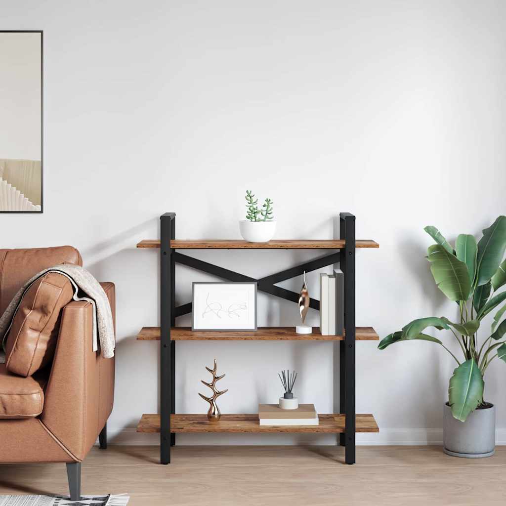 Bookcase Antique Wood 100 x 33.5 x 102 cm