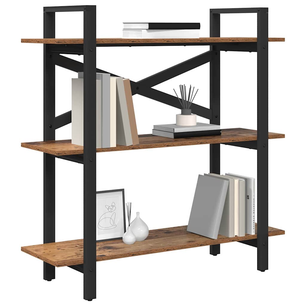 Bookcase Antique Wood 100 x 33.5 x 102 cm