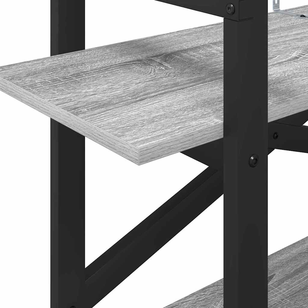 Bookcase Gray Sonoma 100 x 33.5 x 64 cm Engineered Wood
