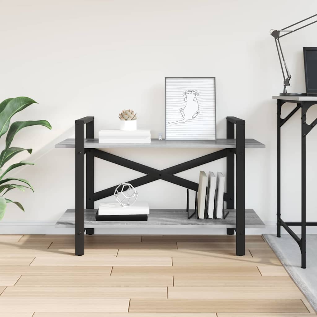 Bookcase Gray Sonoma 100 x 33.5 x 64 cm Engineered Wood