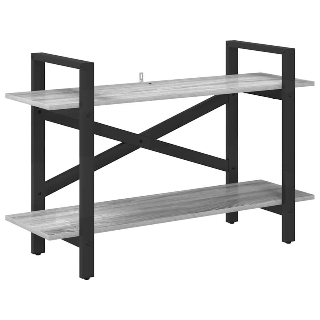 Bookcase Gray Sonoma 100 x 33.5 x 64 cm Engineered Wood