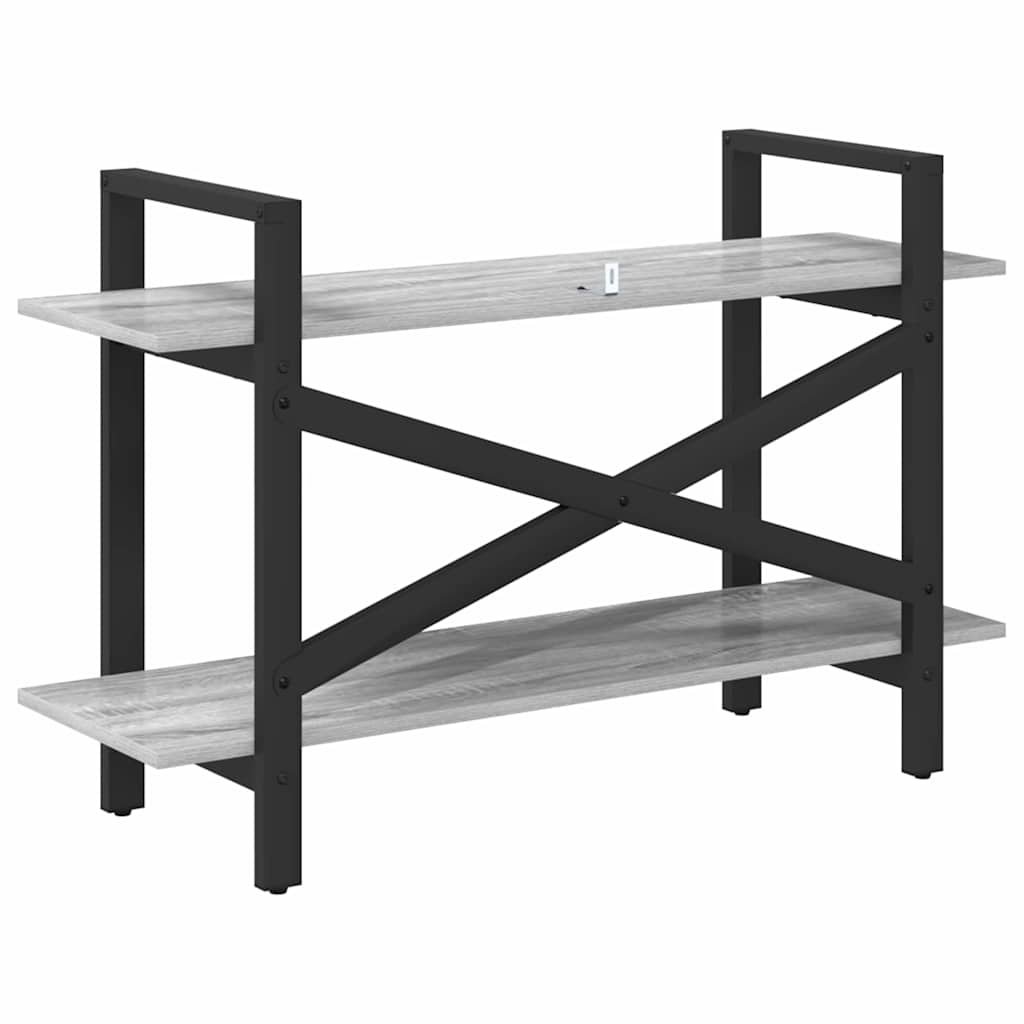 Bookcase Gray Sonoma 100 x 33.5 x 64 cm Engineered Wood