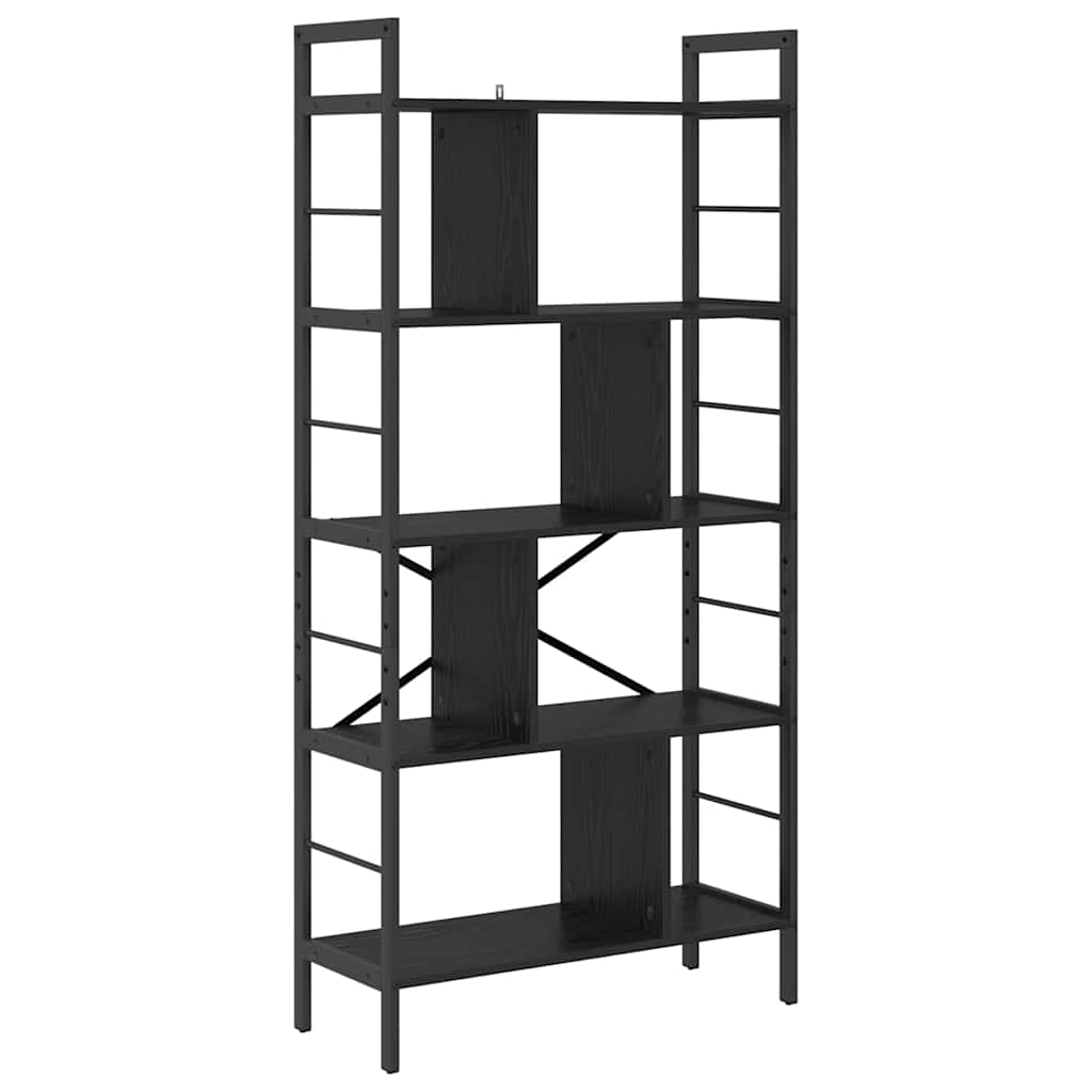 Grāmatu plaukts Melnā ozola 75 x 30 x 156 cm Apstrādāta koksne
