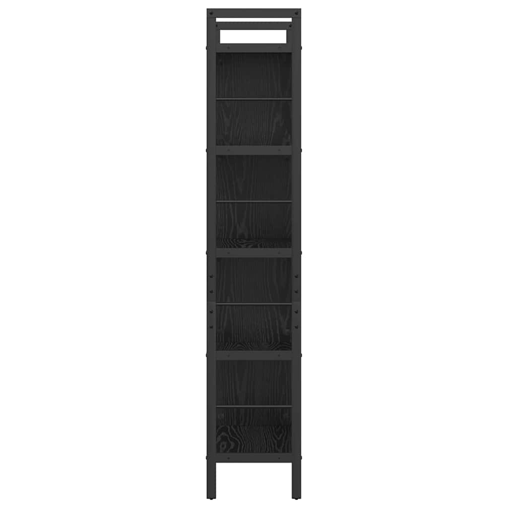 Grāmatu plaukts Melnā ozola 75 x 30 x 156 cm Apstrādāta koksne