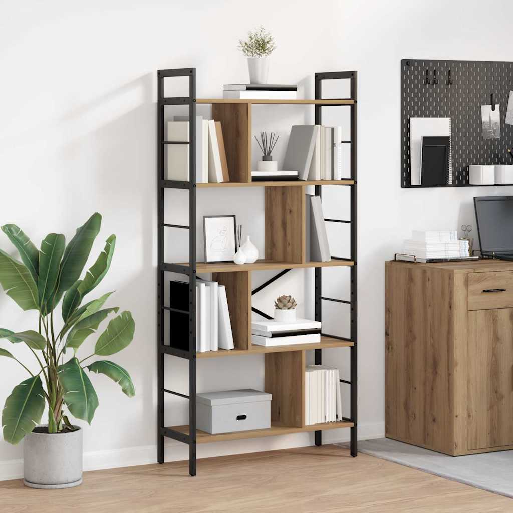 Bookcase Craftsman Oak 75 x 30 x 156 cm